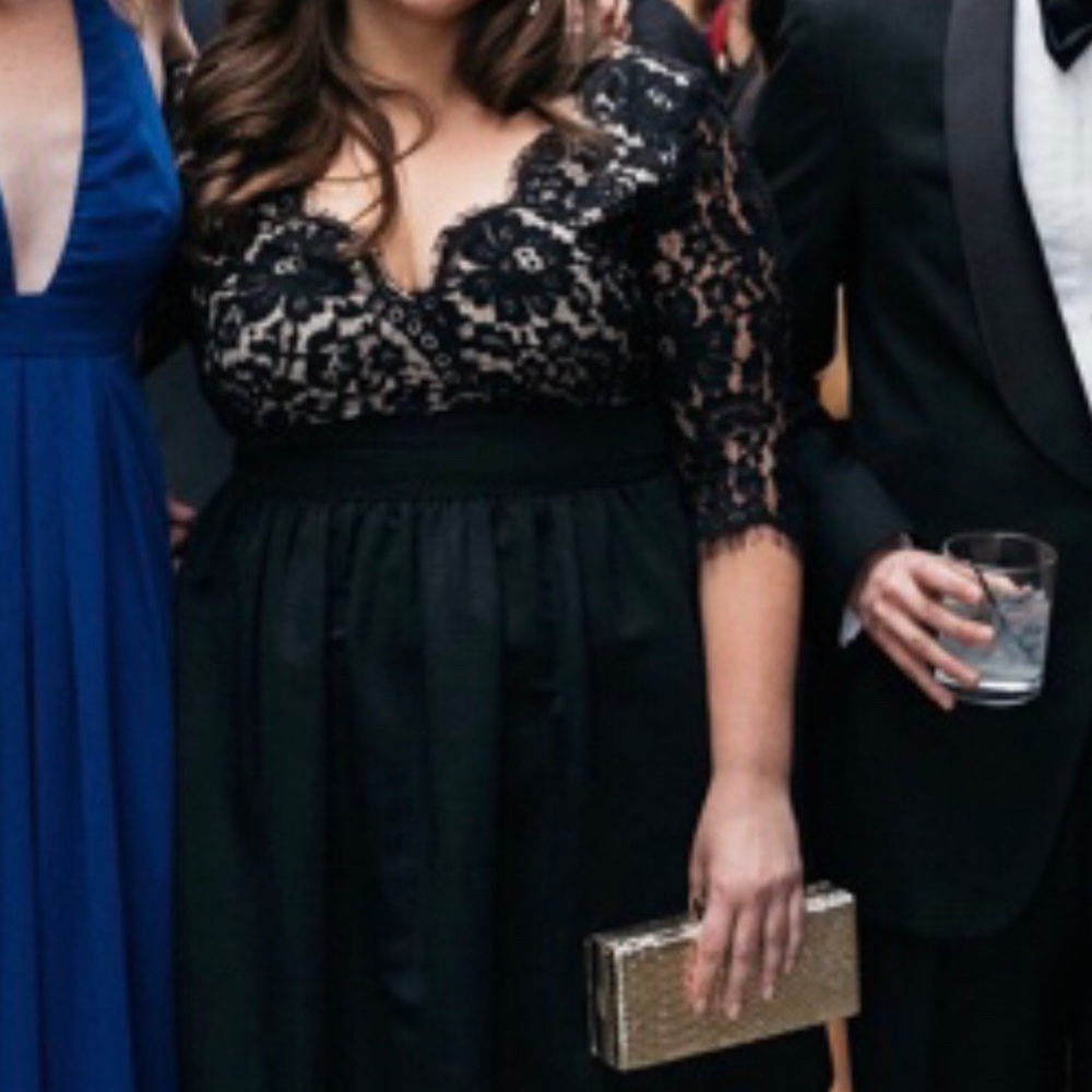 Eliza J fit and flare cocktail dress